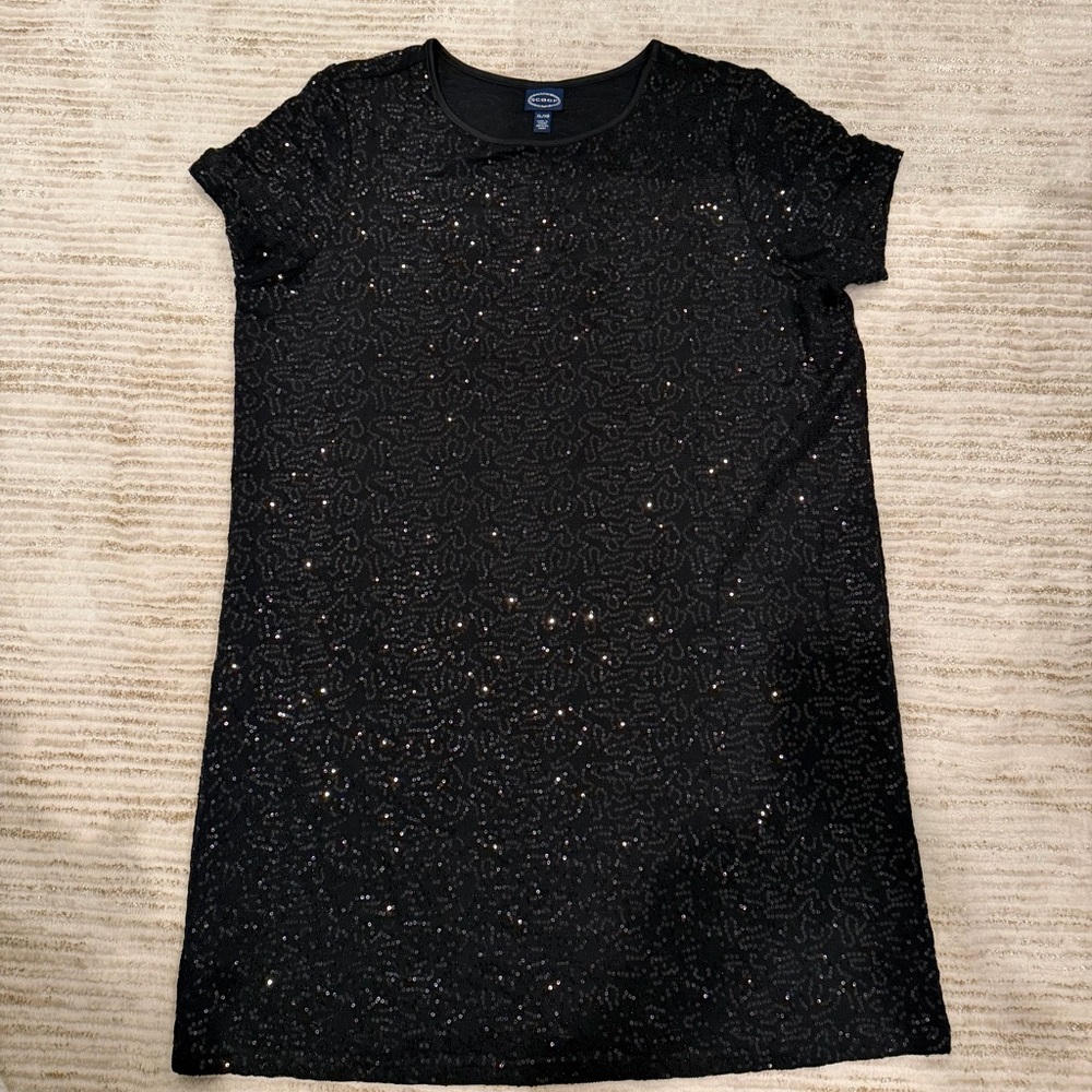 Elegant Black Sequin Dress